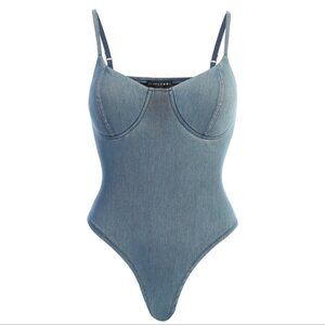 JLUXLABEL Orion Denim Bustier Bodysuit